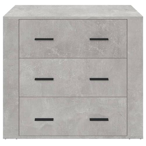 Skænk 80x33x70 cm konstrueret træ betongrå