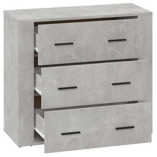 Skænk 80x33x70 cm konstrueret træ betongrå