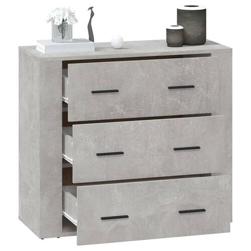 Skænk 80x33x70 cm konstrueret træ betongrå
