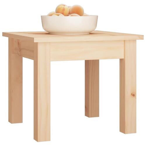 Sofabord 35x35x30 cm massivt fyrretræ