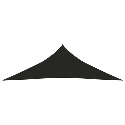Solsejl 160 g/m² 3,5x3,5x4,9 m HDPE sort