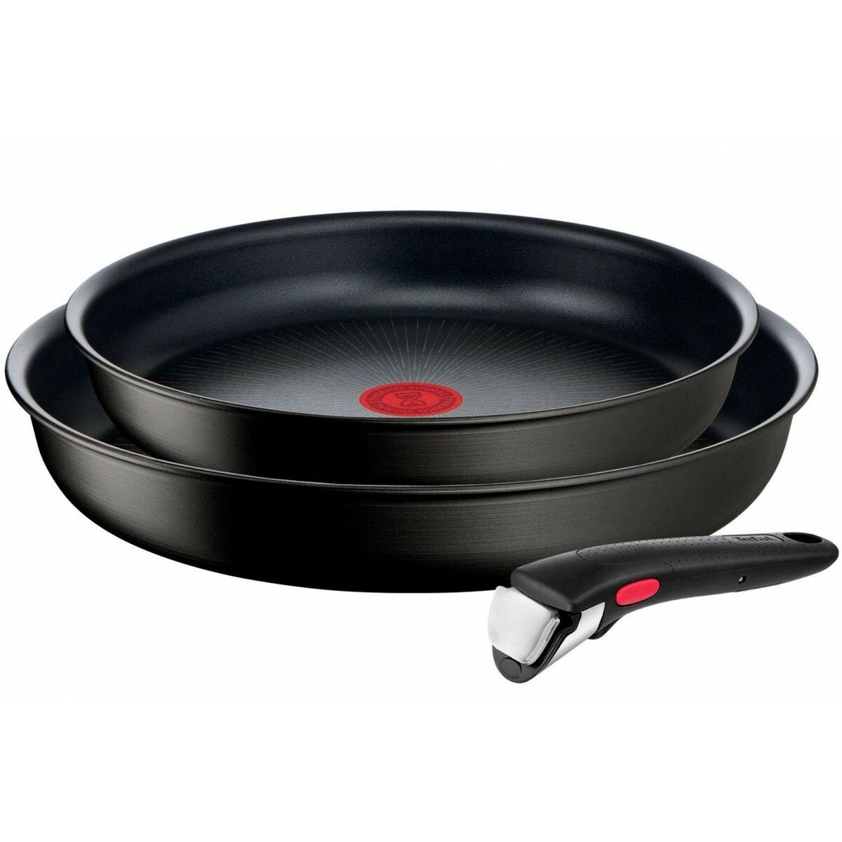 Tefal Ingenio Unlimited stegepandesæt, sort - 22 og 26 cm