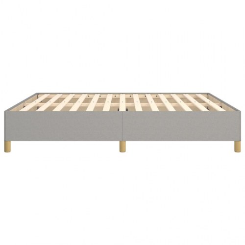Boxspring sengeramme 180×200 cm - stof, lysegrå