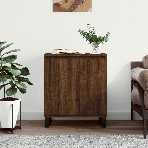 Skænk 60x35x70 cm konstrueret træ brun egetræsfarve