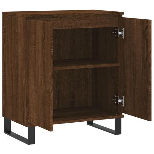 Skænk 60x35x70 cm konstrueret træ brun egetræsfarve