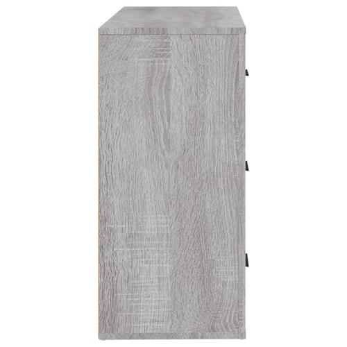 Skænk 80x33x70 cm konstrueret træ grå sonoma-eg