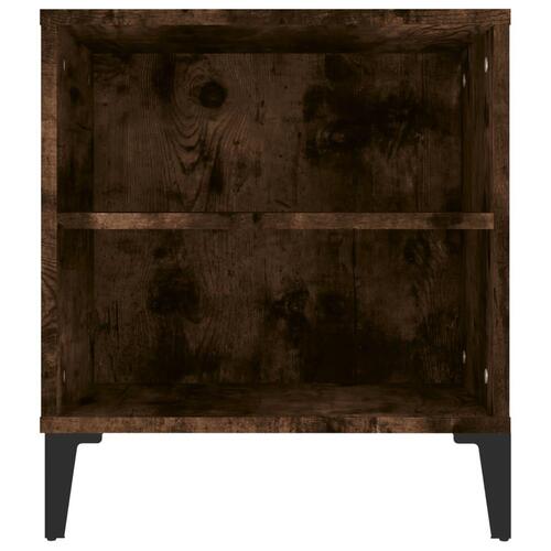 Tv-bord 102x44,5x50 cm konstrueret træ røget egetræ