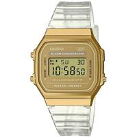 Unisex ur Casio VINTAGE COLLECTION - TRANSPARENT BAND - GOLD (Ø 36 mm)