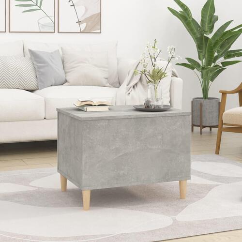 Sofabord 60x44,5x45 cm konstrueret træ betongrå