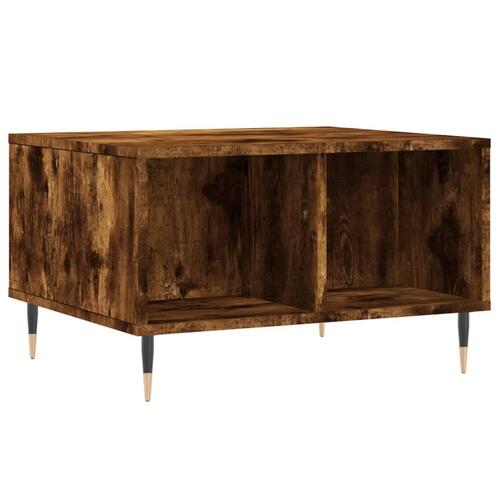 Sofabord 60x50x36,5 cm konstrueret træ røget egetræsfarve