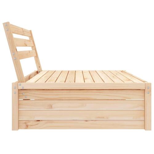 Midtermodul til havesofa 120x80 cm massivt fyrretræ