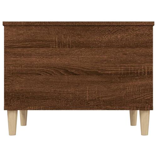 Sofabord 60x44,5x45 cm konstrueret træ brun egetræsfarve