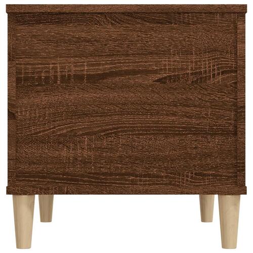 Sofabord 60x44,5x45 cm konstrueret træ brun egetræsfarve
