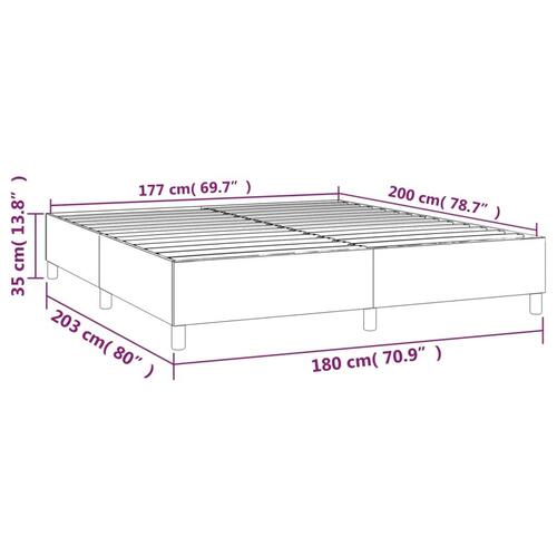 Sengeramme uden madras 180x200 cm stof sort