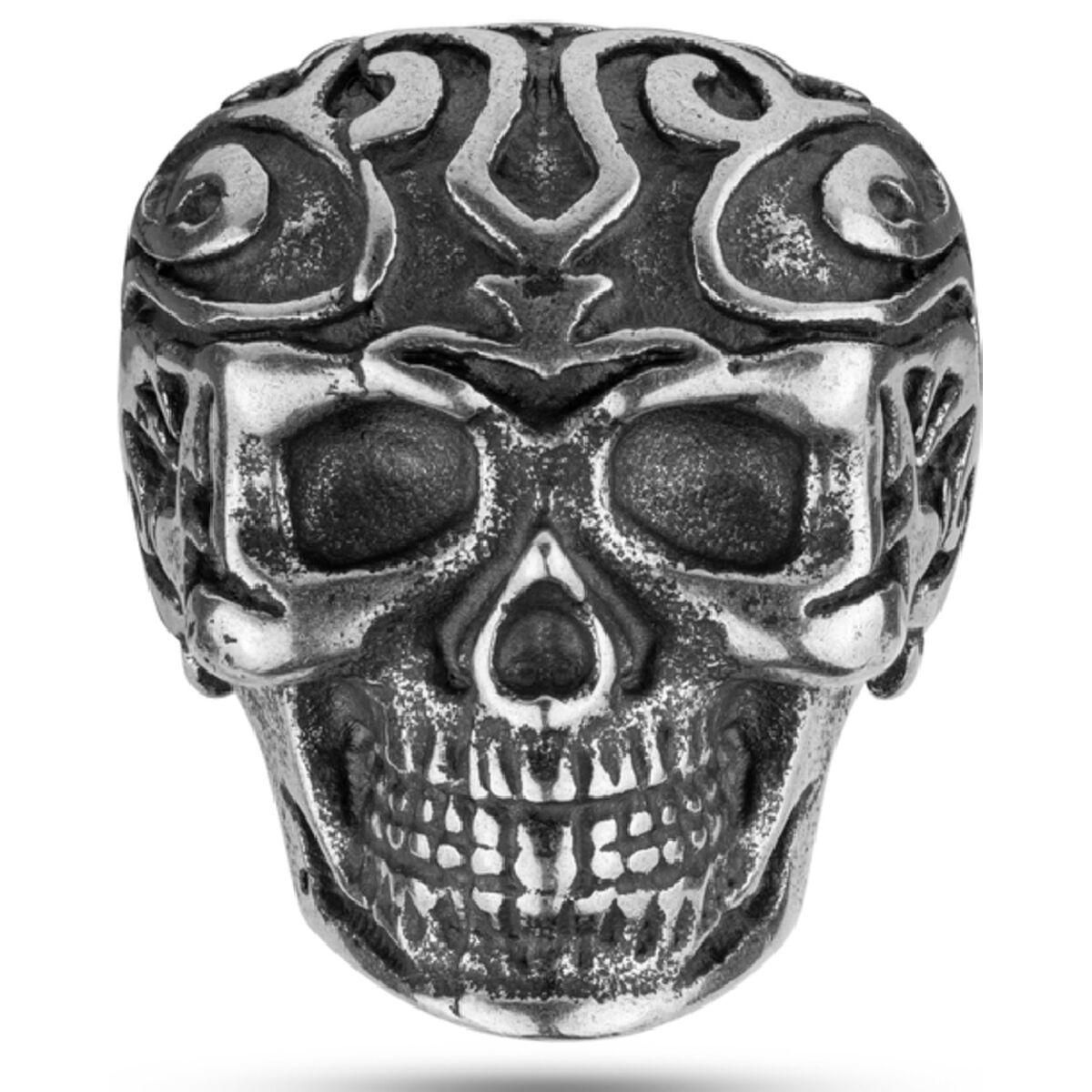 Police herre-ring i rustfrit stål - størrelse 26, grå (PEAGF2120203)