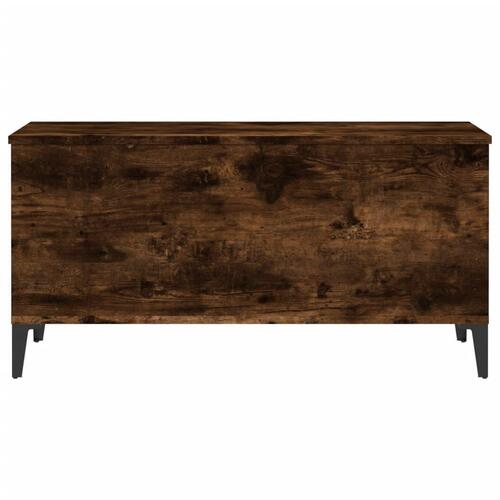 Sofabord 90x44,5x45 cm konstrueret træ røget egetræsfarve