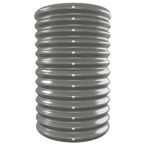 Plantekasse 332x40x68 cm pulverlakeret stål grå