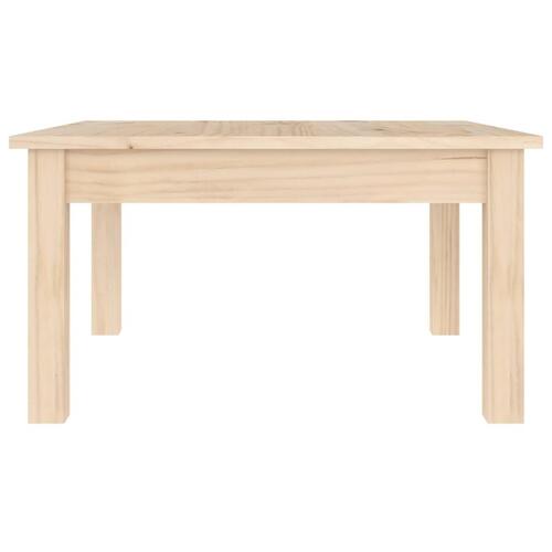 Sofabord 55x55x30 cm massivt fyrretræ