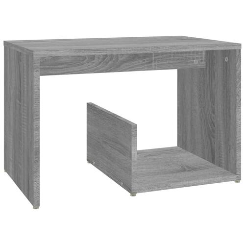 Sidebord 59x36x38 cm konstrueret træ grå sonoma-eg