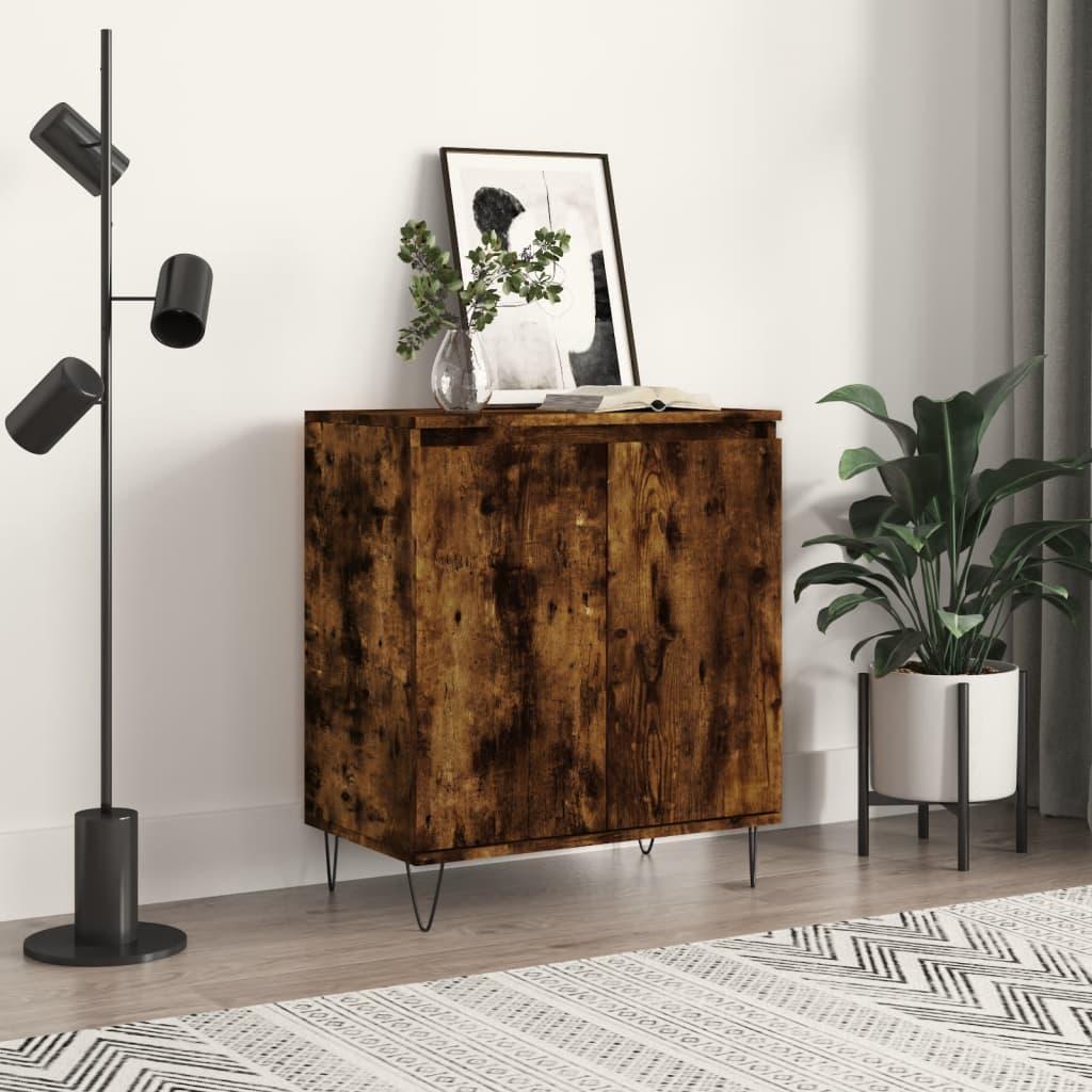 Skænk 60x35x70 cm konstrueret træ røget egetræsfarve