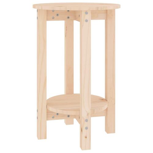 Sofabord Ø 55x60 cm massivt fyrretræ