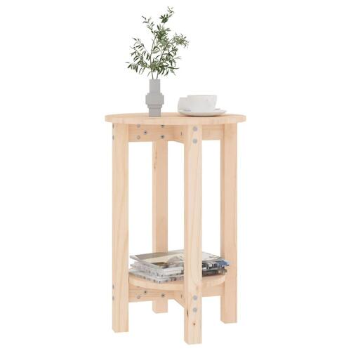 Sofabord Ø 55x60 cm massivt fyrretræ