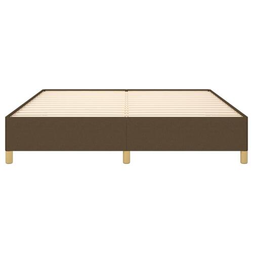 Sengeramme uden madras 180x200 cm stof mørkebrun