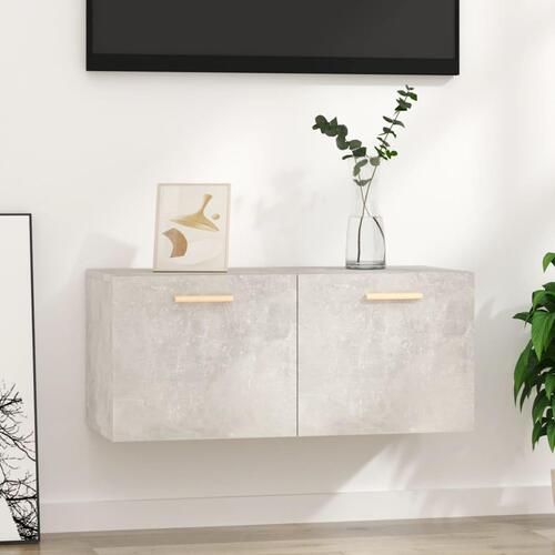 Vægskab 80x35x36,5 cm konstrueret træ betongrå
