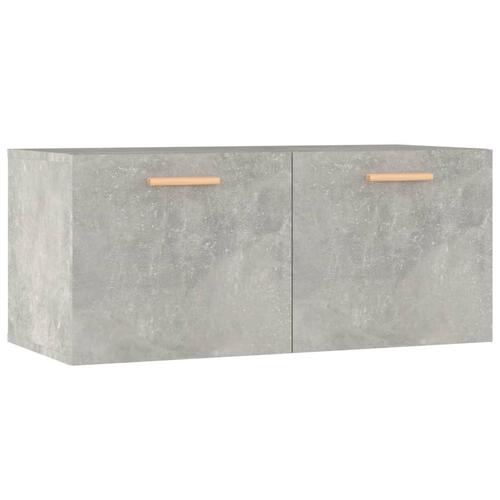 Vægskab 80x35x36,5 cm konstrueret træ betongrå