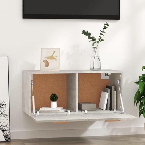 Vægskab 80x35x36,5 cm konstrueret træ betongrå