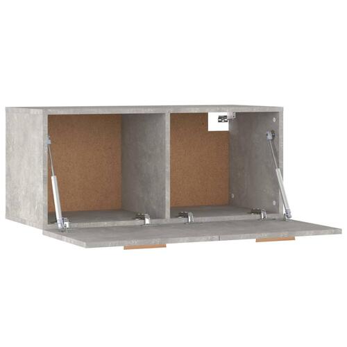 Vægskab 80x35x36,5 cm konstrueret træ betongrå