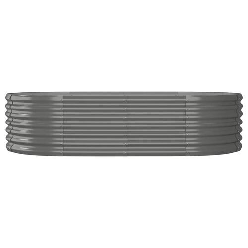 Plantekrukke 152x80x36 cm pulverlakeret stål grå
