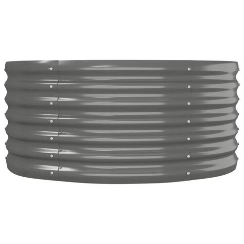 Plantekrukke 152x80x36 cm pulverlakeret stål grå
