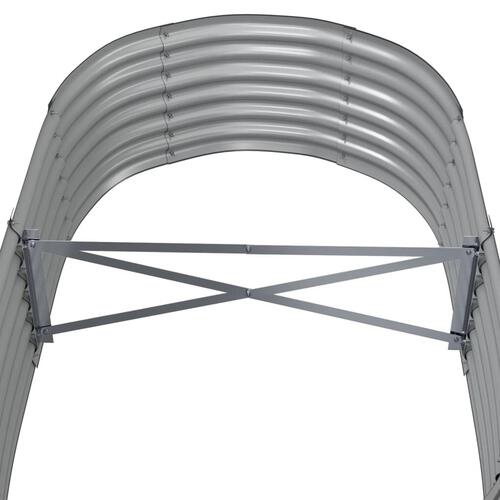 Plantekrukke 152x80x36 cm pulverlakeret stål grå