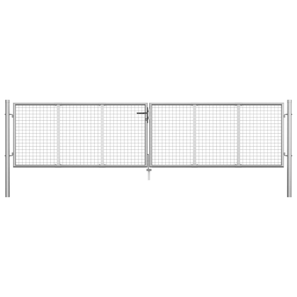 Havelåge galvaniseret stål 415 x 125 cm sølvfarvet