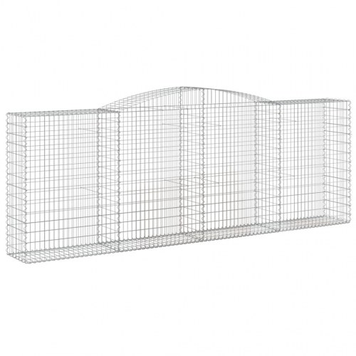 Buede gabionkurve 3 stk. 400x50x140/160 cm galvaniseret jern