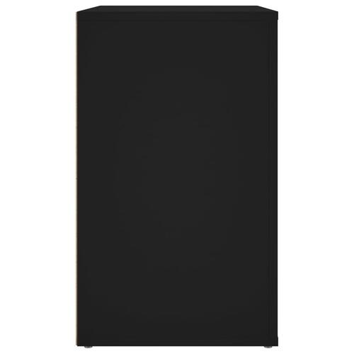 Sengebord 50x36x60 cm konstrueret træ sort