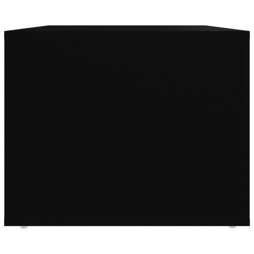 Sofabord 80x50x40 cm konstrueret træ sort