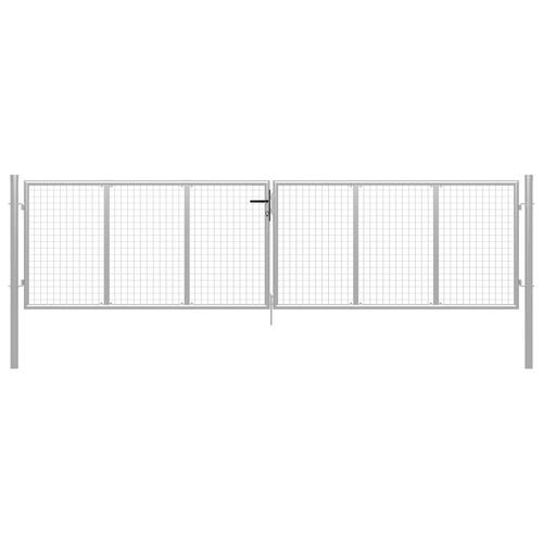Havelåge galvaniseret stål 415 x 150 cm sølvfarvet