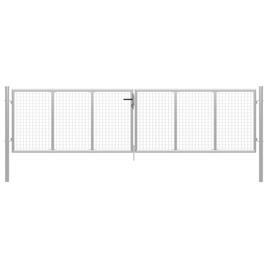 Havelåge galvaniseret stål 415 x 150 cm sølvfarvet
