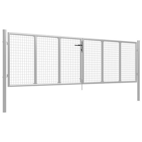 Havelåge galvaniseret stål 415 x 150 cm sølvfarvet