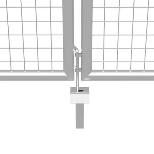 Havelåge galvaniseret stål 415 x 150 cm sølvfarvet