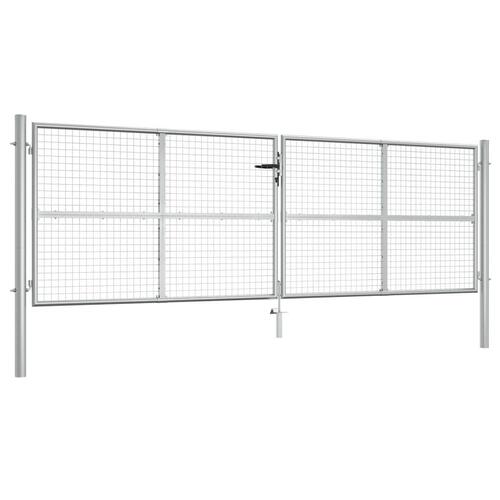 Havelåge galvaniseret stål 415 x 175 cm sølvfarvet