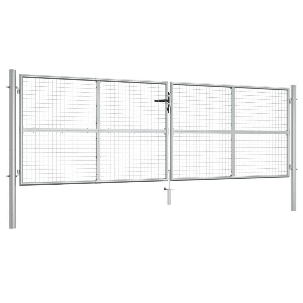 Havelåge galvaniseret stål 415 x 175 cm sølvfarvet