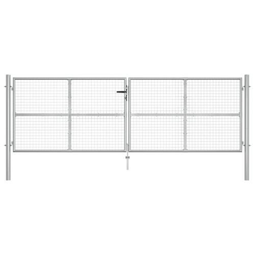 Havelåge galvaniseret stål 415 x 175 cm sølvfarvet