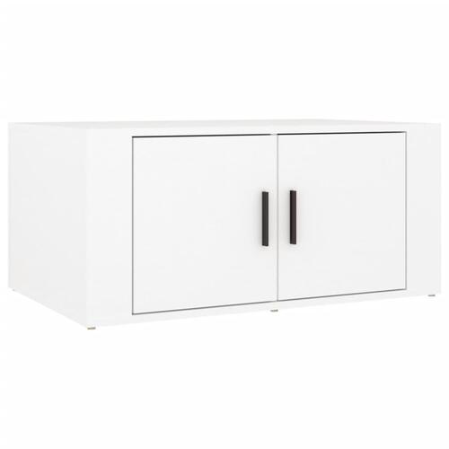 Sofabord 80x50x36 cm konstrueret træ hvid