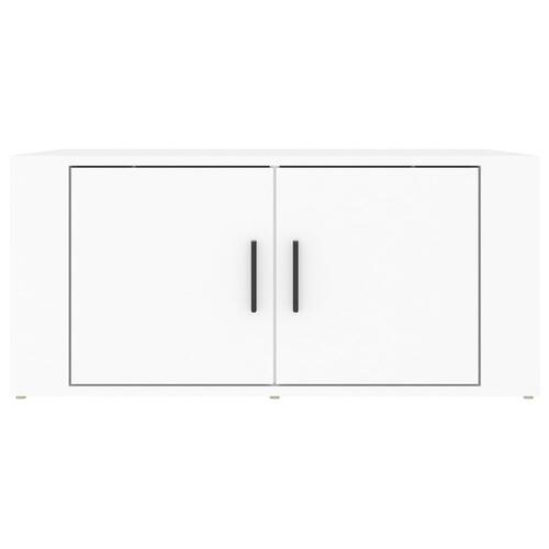 Sofabord 80x50x36 cm konstrueret træ hvid