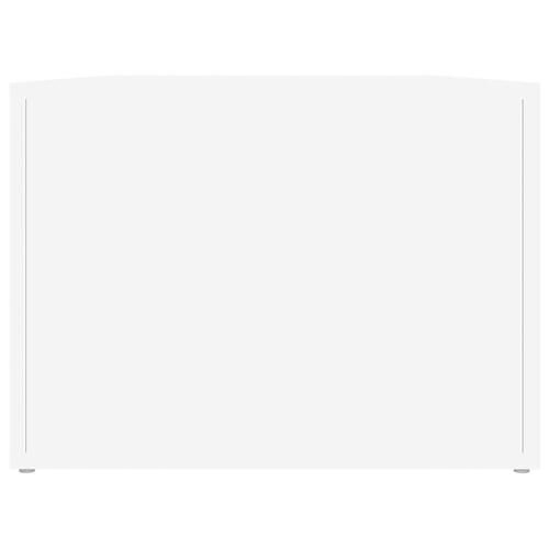 Sofabord 80x50x36 cm konstrueret træ hvid