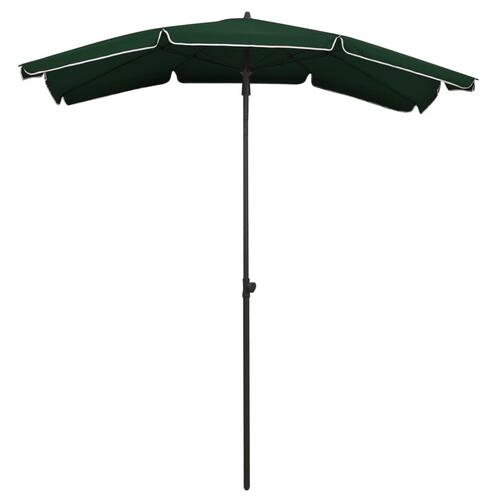 Parasol med stang 200x130 cm grøn