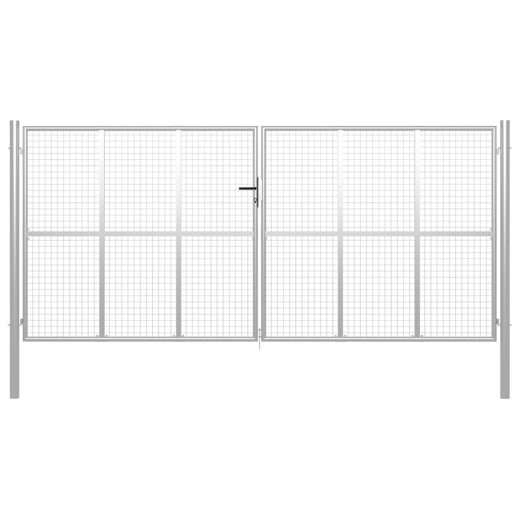 Havelåge galvaniseret stål 415 x 250 cm sølvfarvet